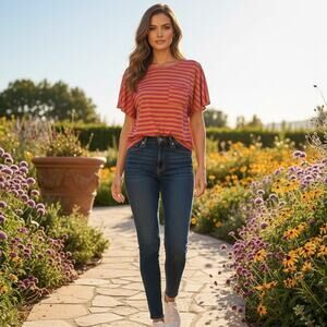 Kirra Striped Top Short Sleeve